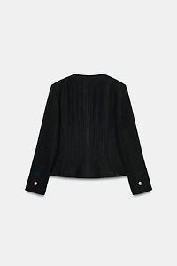TAILORED ROUND NECK BLAZER