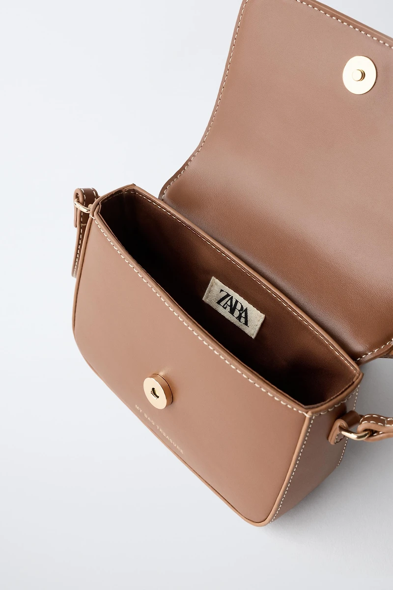 SAC BANDOULIÈRE EFFET PEAU DE MOUTON