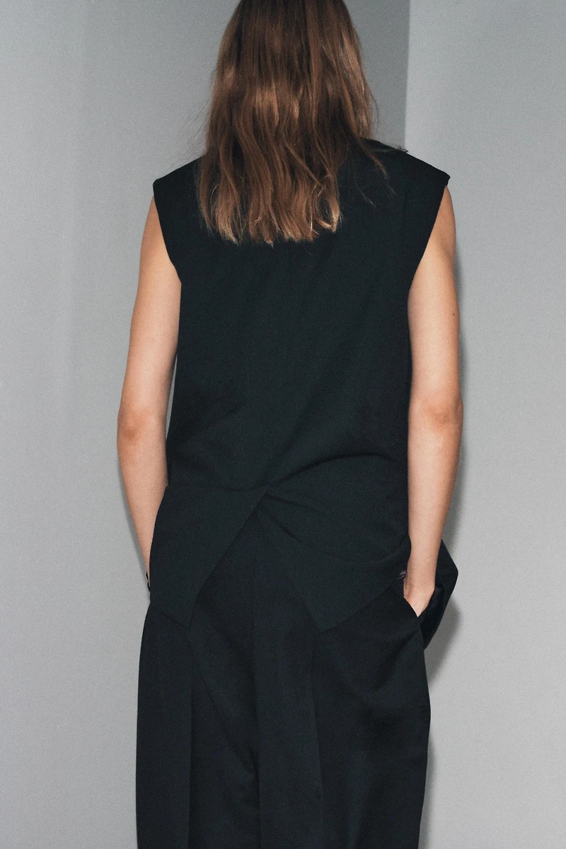 ZW COLLECTION OVERSIZED DOUBLE-BREASTED VEST