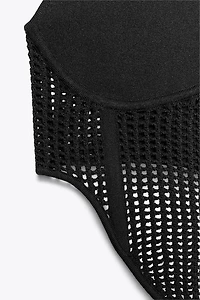 TOP CORSET MAILLE COMBINÉE