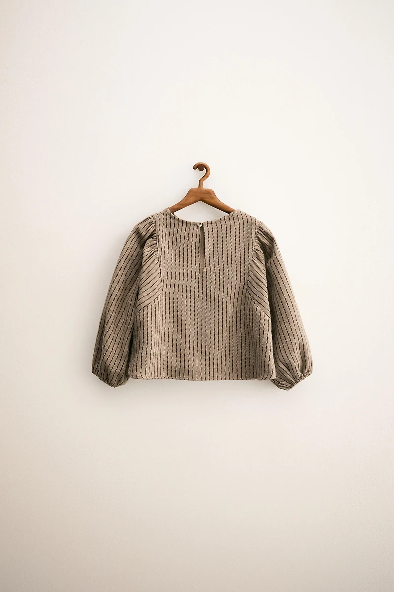 ZARA TIMELESS - CHEMISE RAYÉE AVEC LAINE