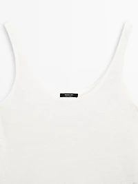 100% linen strappy top