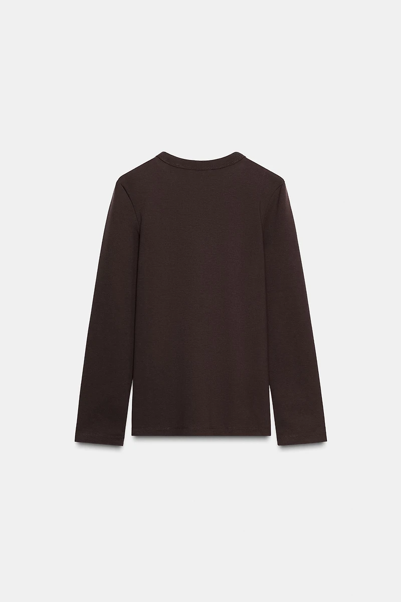 INTERLOCK LONG SLEEVE T-SHIRT