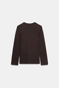 INTERLOCK LONG SLEEVE T-SHIRT