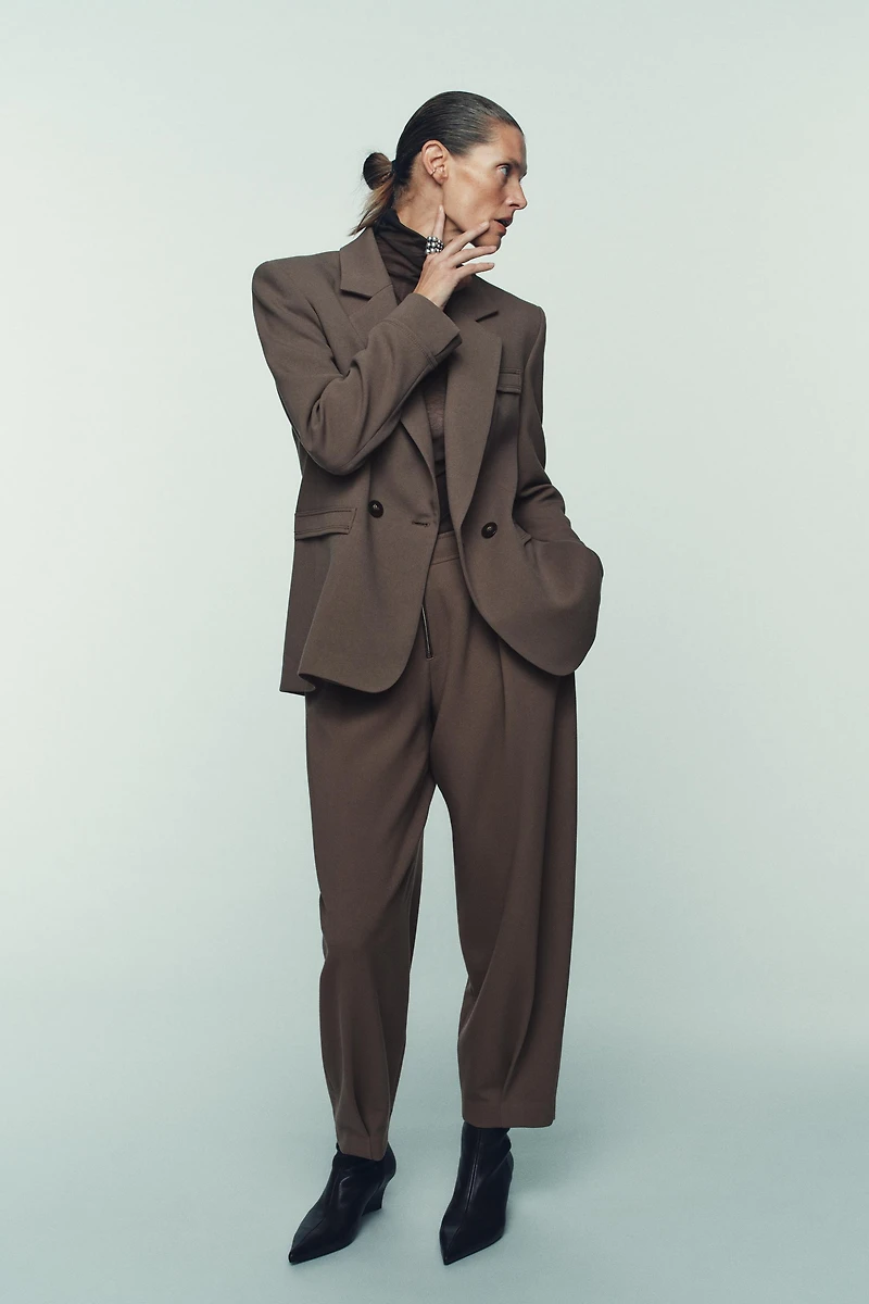 PANTALON CAROTTE À FERMETURE ÉCLAIR