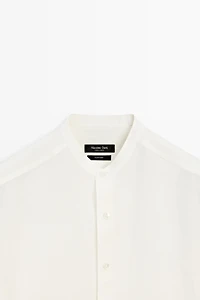 Chemise regular fit à col officier 100 % lin