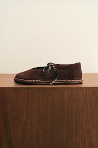 ZARA TIMELESS - LEATHER BALLET FLATS