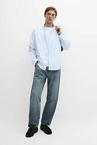 100% cotton regular fit striped shirt