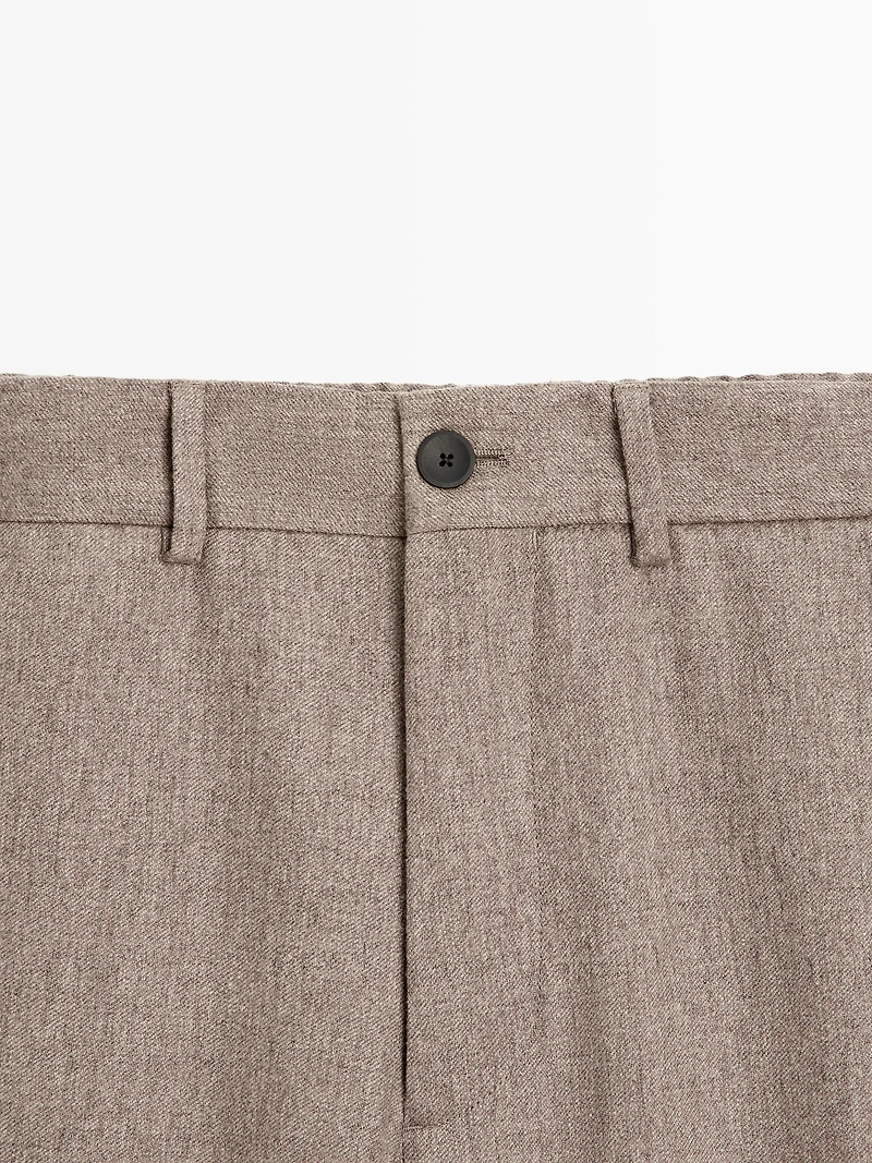 Pantalon élastique en laine mélangée - LIMITED