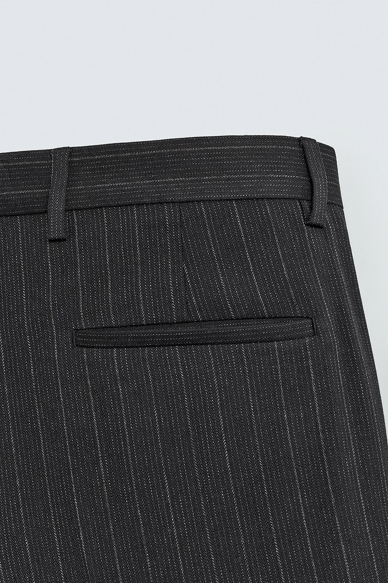 STRIPED SUIT PANTS