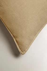 HOUSSE DE COUSSIN LIN ET COTON