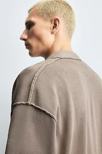 CARDIGAN RÉVERSIBLE EFFET ENVERS