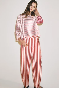 ZW COLLECTION STRIPED TAPERED JEANS