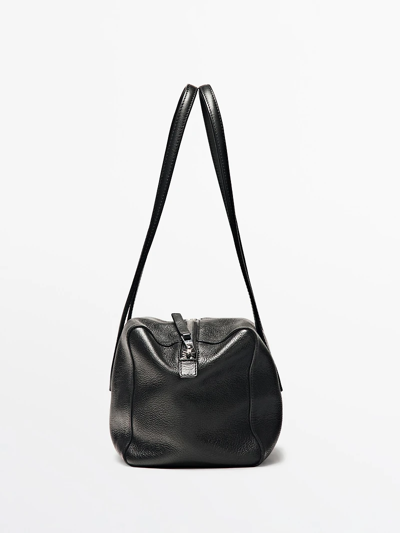 Nappa leather west satchel bag