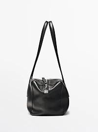 Nappa leather west satchel bag