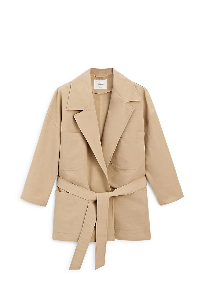 Oversize cotton and linen jacket - LIMITED EDITION