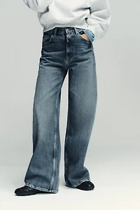 TRF EXTRA WIDE LEG HIGH WAIST JEANS