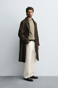 RELAXED FIT WOOL COAT