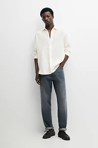 100% linen regular fit shirt