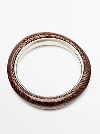 Bracelet émaillé texturé