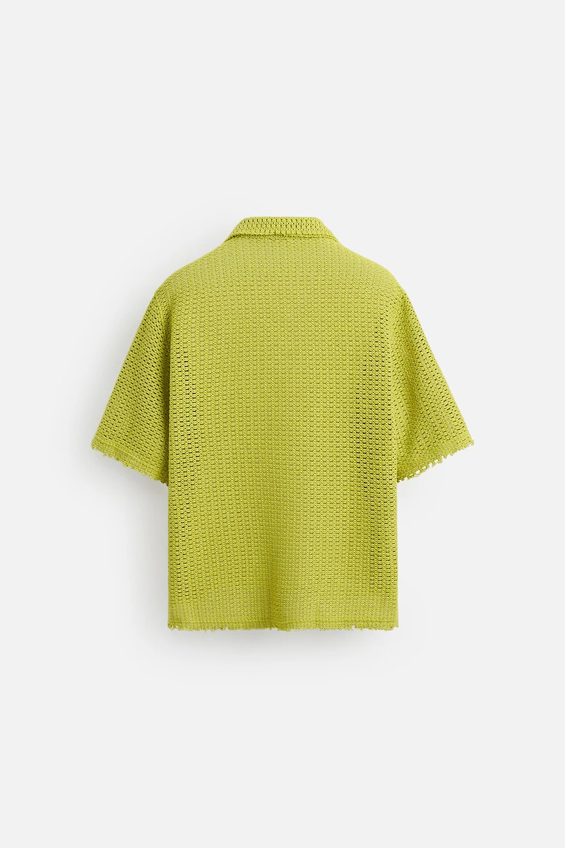 CHEMISE STRUCTURÉE AJOURÉE