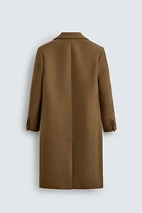 WOOL BLEND TEXTURED COAT