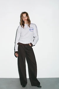 TEXT PRINT SWEATSHIRT