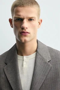 HERRINGBONE SUIT BLAZER