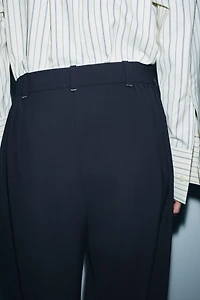 PANTALON À PLIS ET JAMBES LARGES ZW COLLECTION