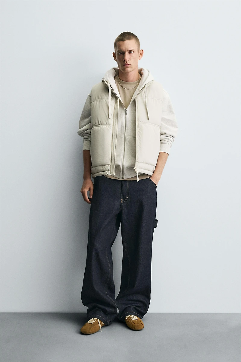 GILET SANS MANCHES MATELASSÉ EFFET GOMME