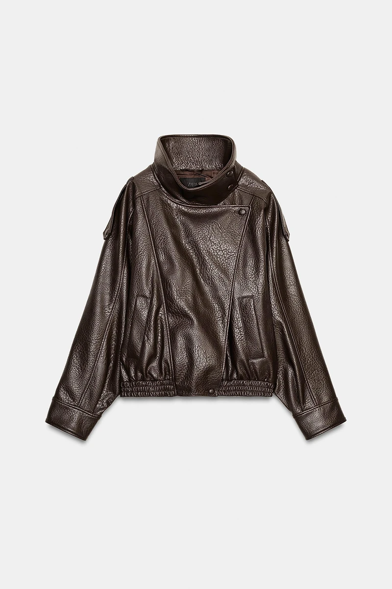 BLOUSON EN MATIÈRE SYNTHÈTIQUE