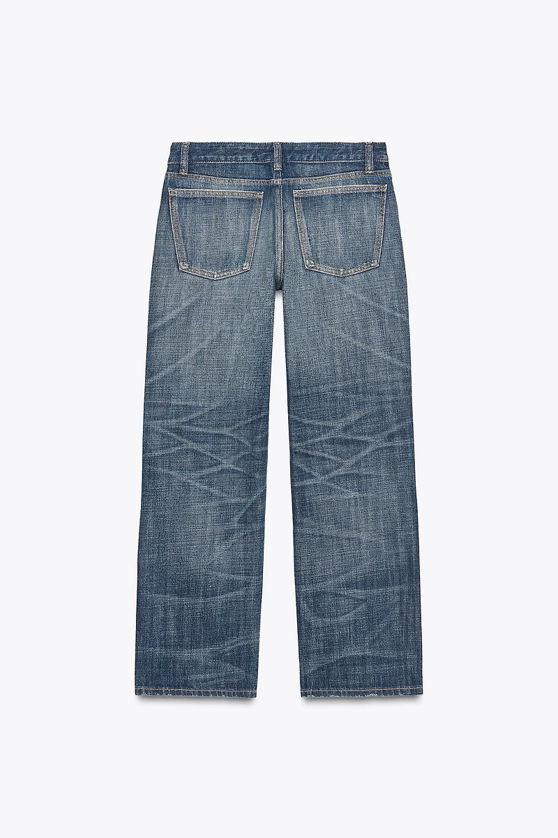 TRF MID-RISE STRAIGHT CROP JEANS