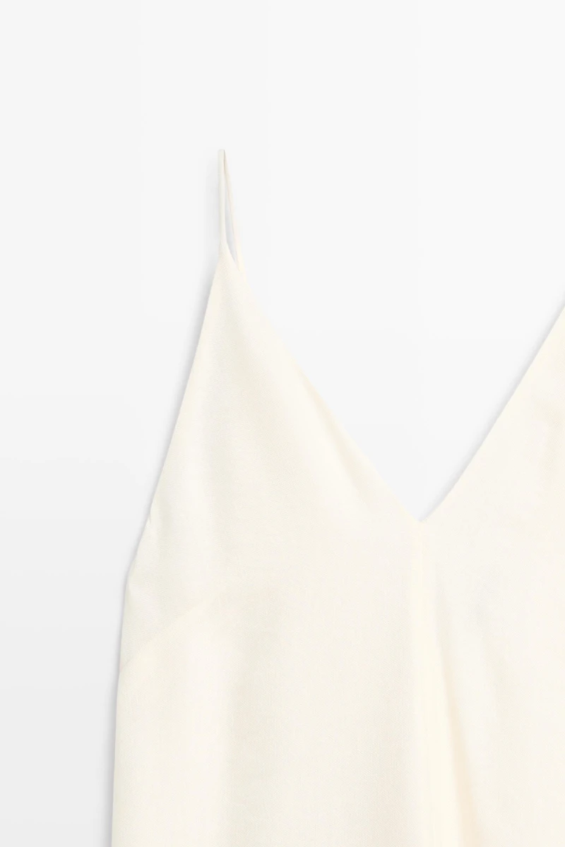 Contrast flowing midi dress