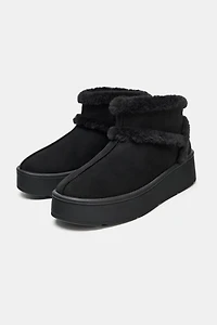 FAUX FUR SOFT ANKLE BOOTS