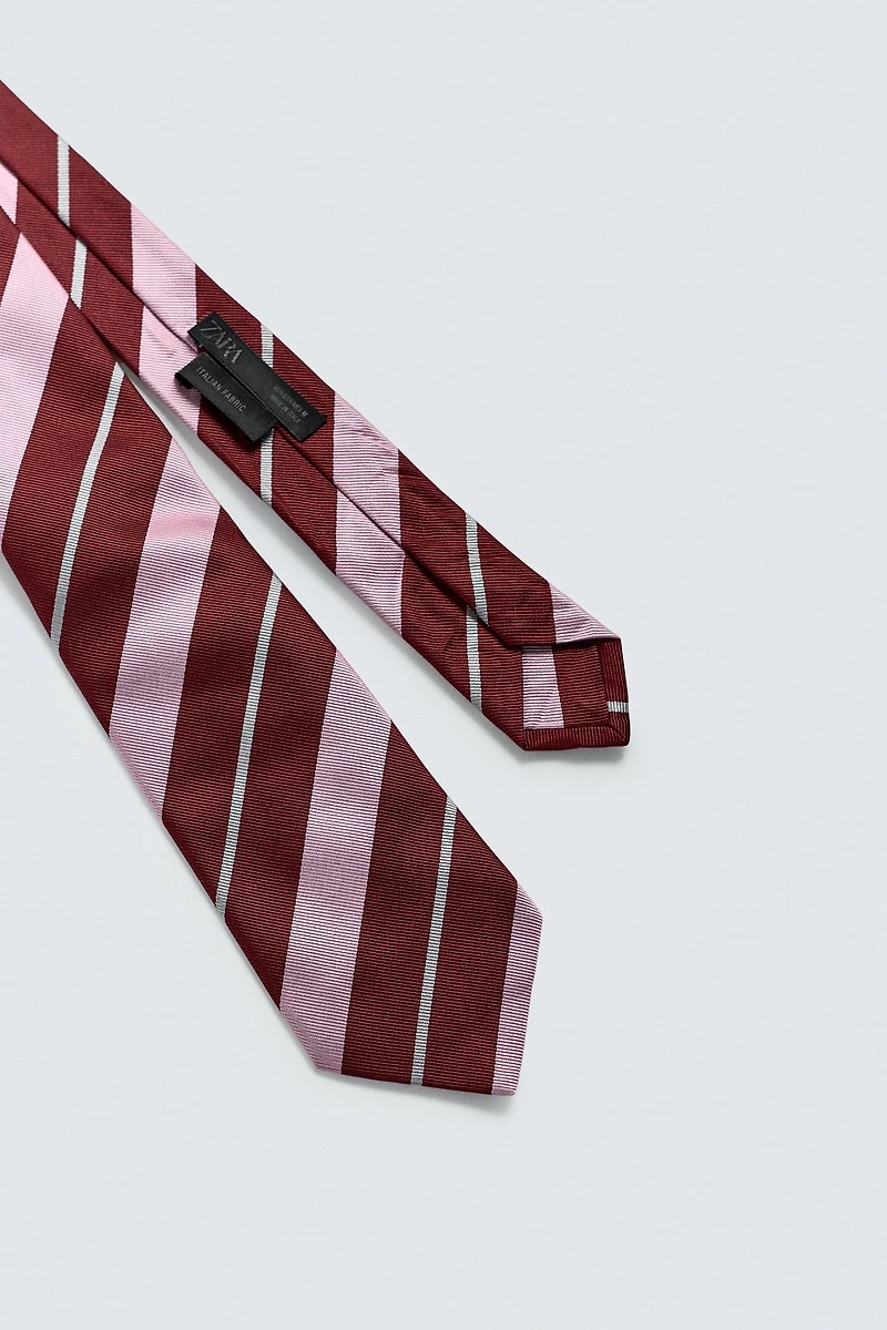 100% SILK STRIPED TIE