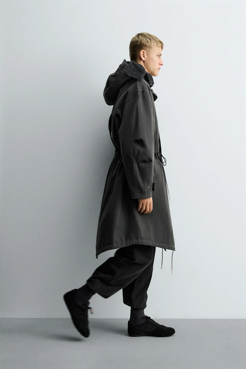 OVERSIZED FIT HOODIE PARKA X SR_A