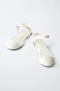 CHAUSSURES À BRIDES ARRIÈRE EN VINYLE