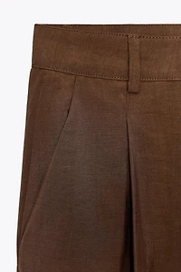 PANTALON COURT À PINCES ZW COLLECTION