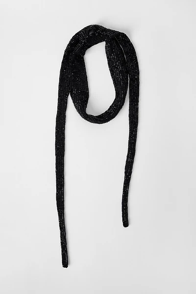 BEADED FOULARD SCARF KATE MOSS X ZARA