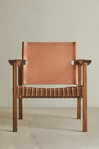 CHAISE BOIS CHÊNE CUIR X OTZI