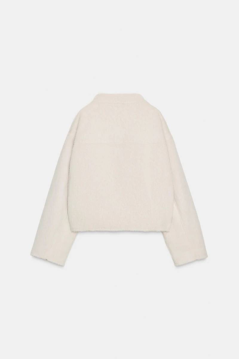 CROSSOVER FAUX FUR JACKET