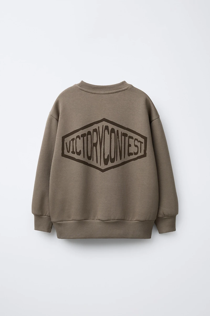 ENSEMBLE SWEAT-SHIRT ET JOGGER AVEC PIÈCE INSCRIPTION