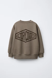 ENSEMBLE SWEAT-SHIRT ET JOGGER AVEC PIÈCE INSCRIPTION