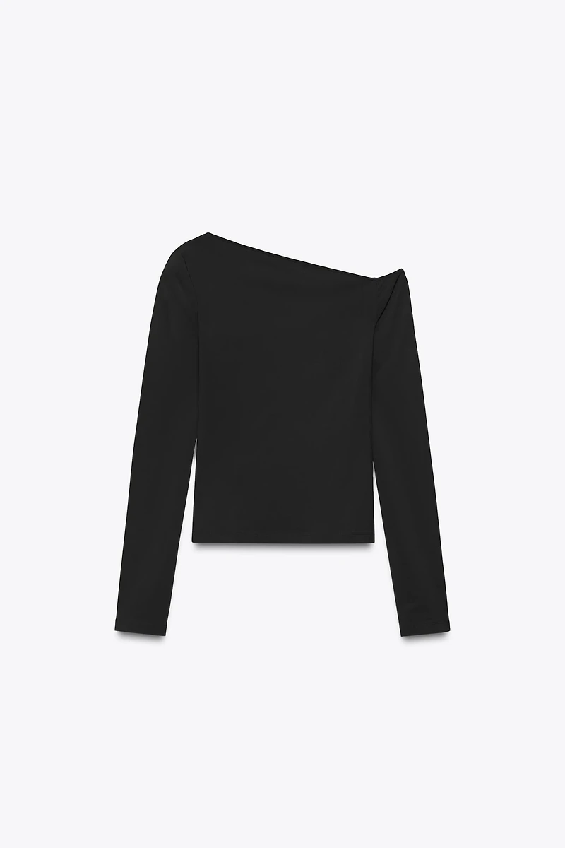 ASYMMETRIC POLYAMIDE T-SHIRT