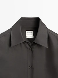 100% silk fitted flowing shirt - LIMITED