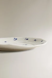 FLORAL PORCELAIN DESSERT PLATE