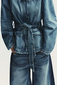 TRF LONG DENIM JACKET