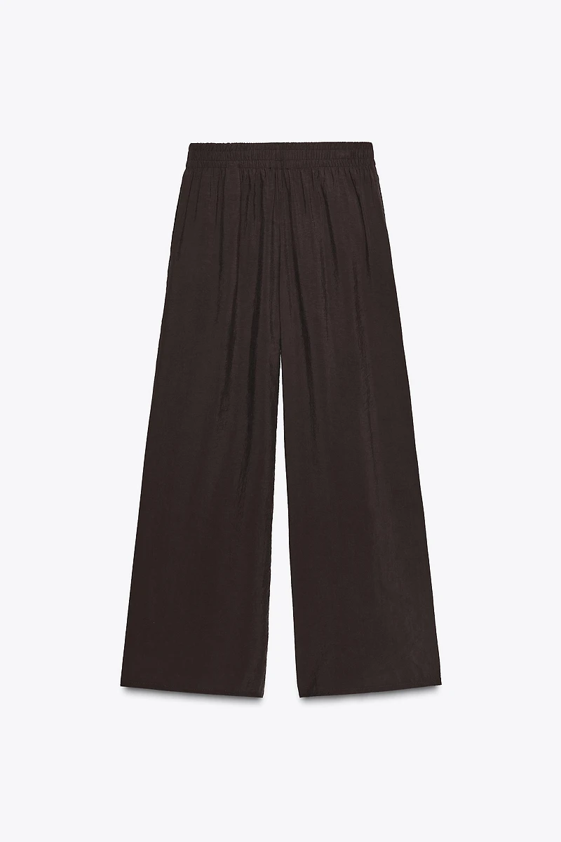 PANTALON LARGE TAILLE ÉLASTIQUE