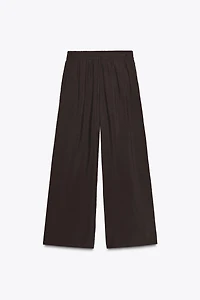 PANTALON LARGE TAILLE ÉLASTIQUE