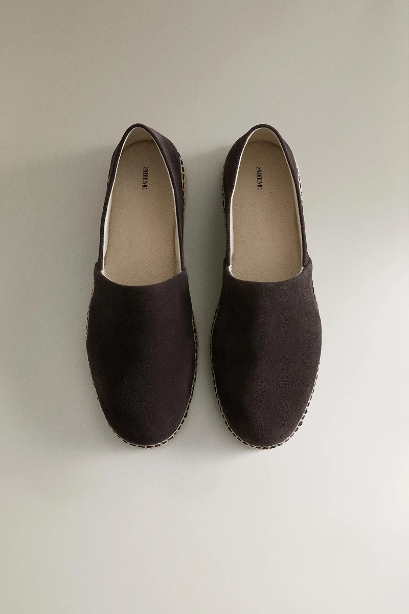 LEATHER ESPADRILLES